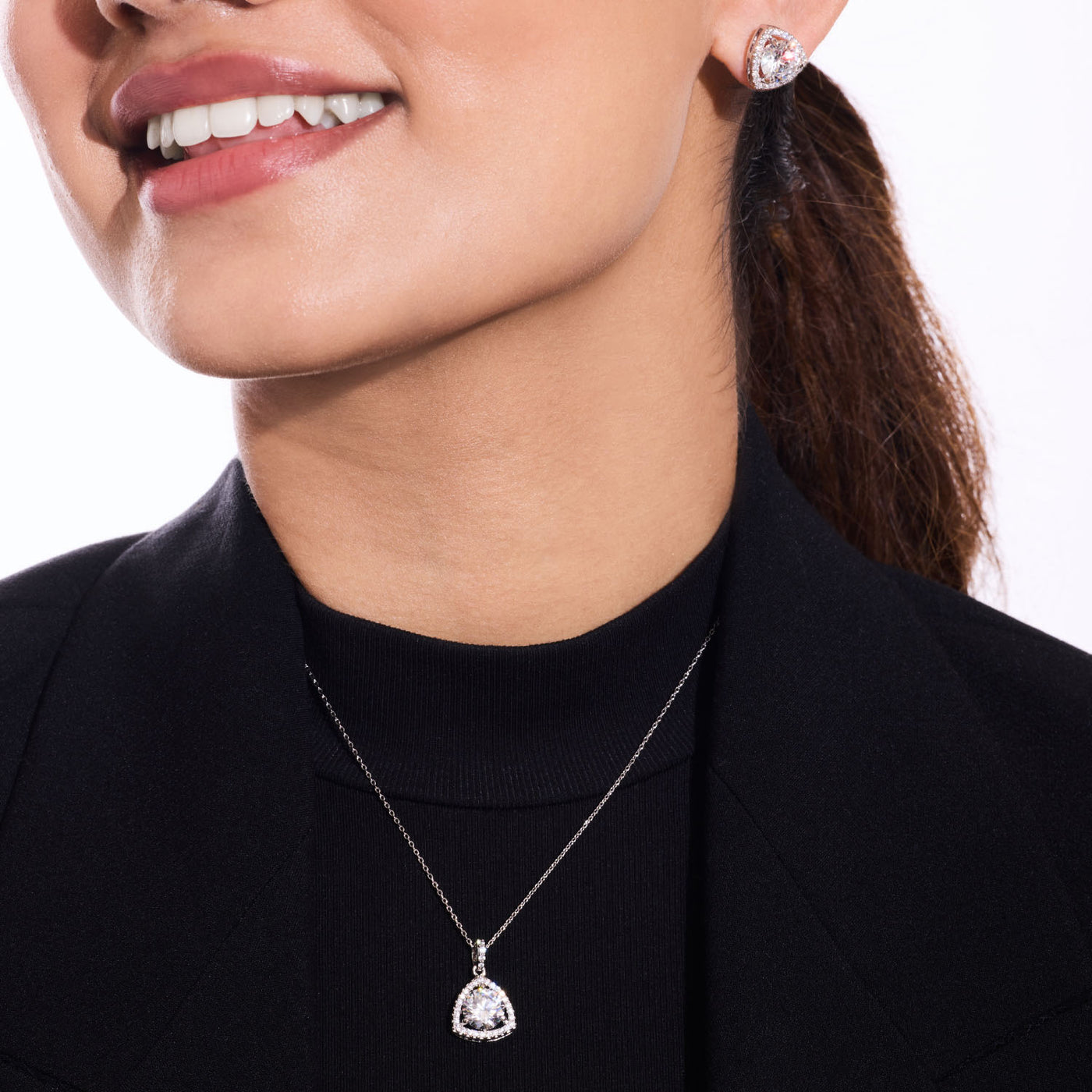 Eternal Triangle Pendant Set