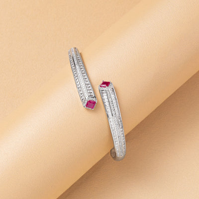Classic Gemstone Openable Bracelet