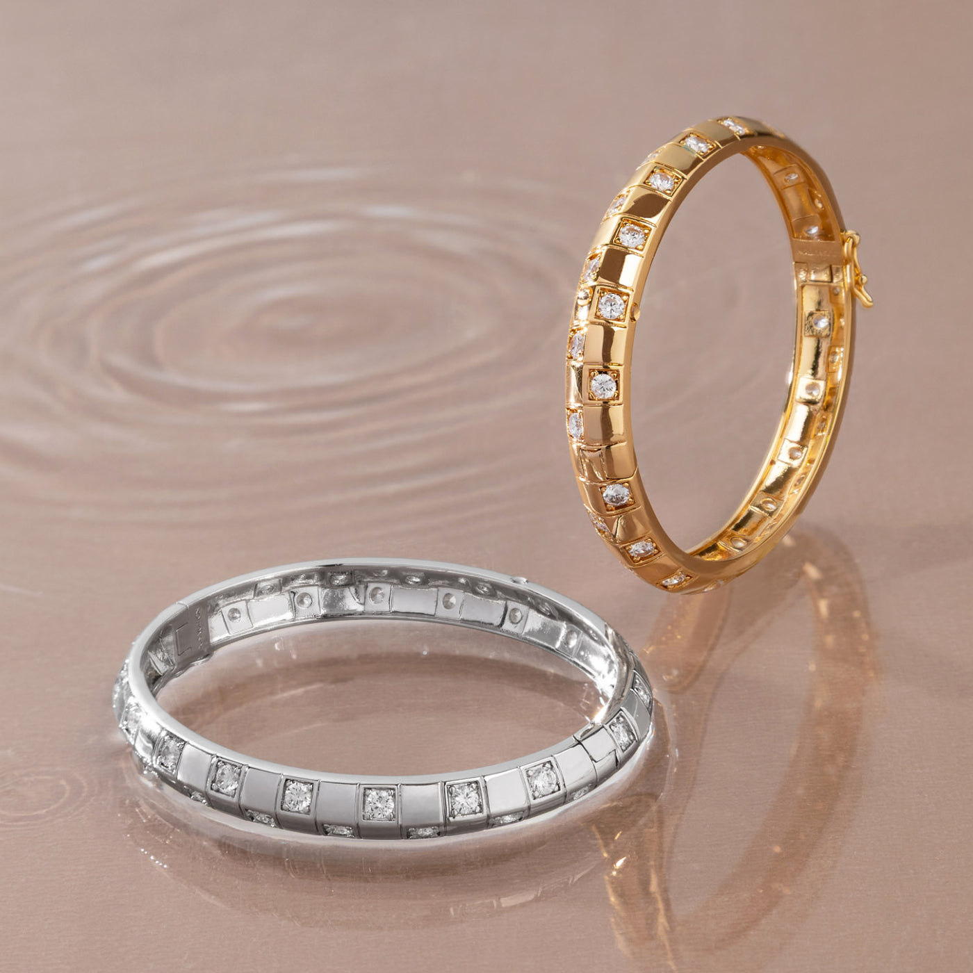 Geometric Grid Stone Bracelet