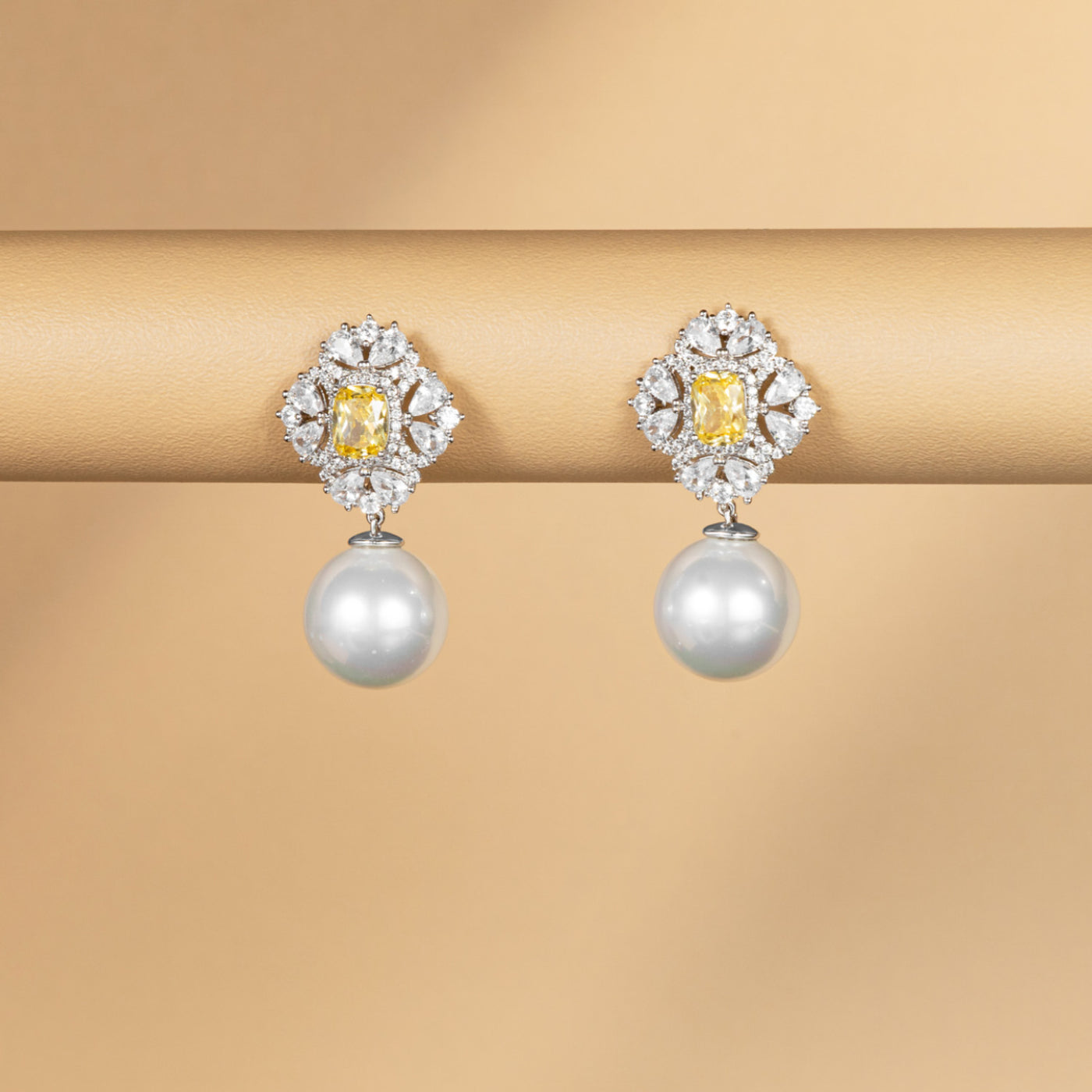 Citrine Pearl Drops