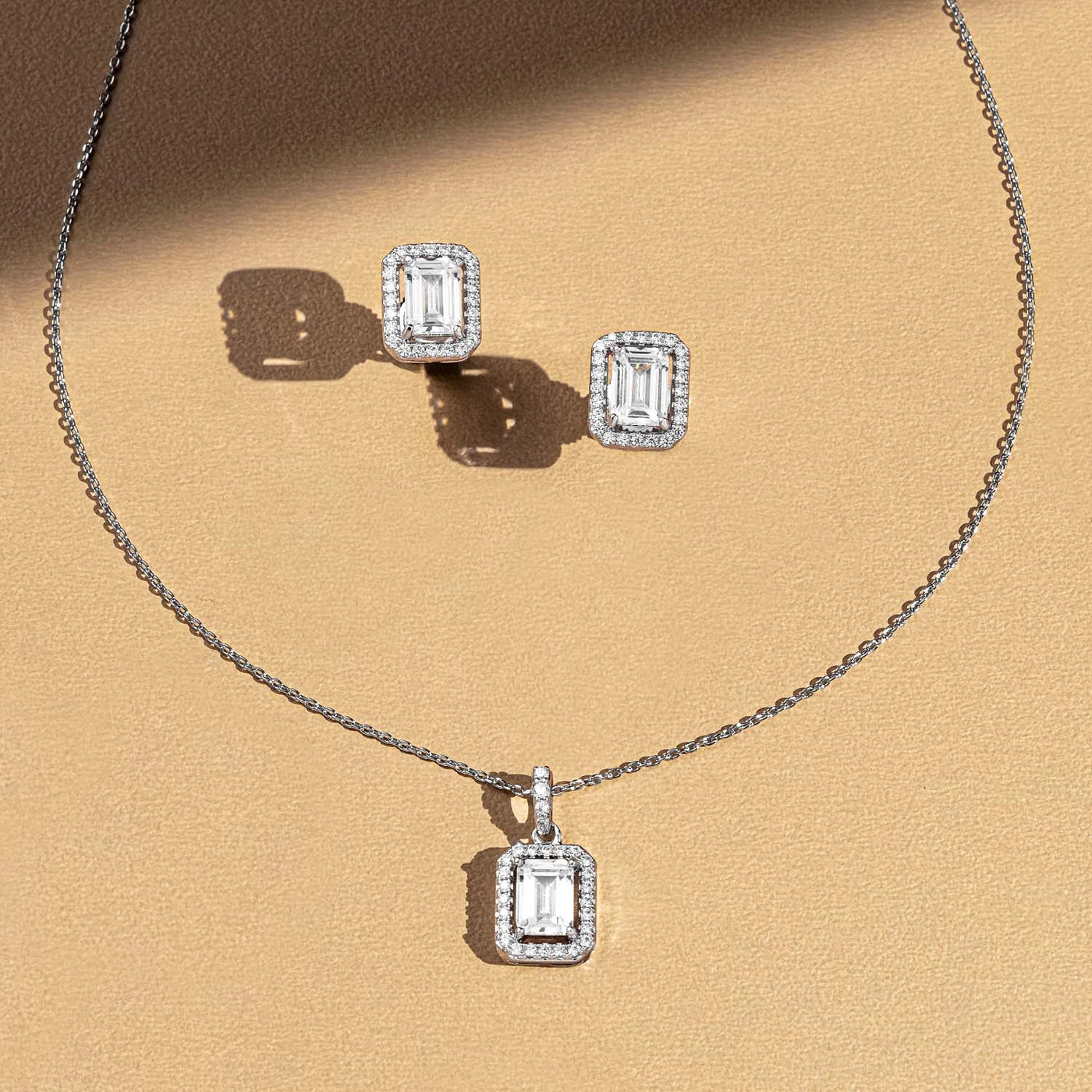 Eternal Rectangle Pendant Set