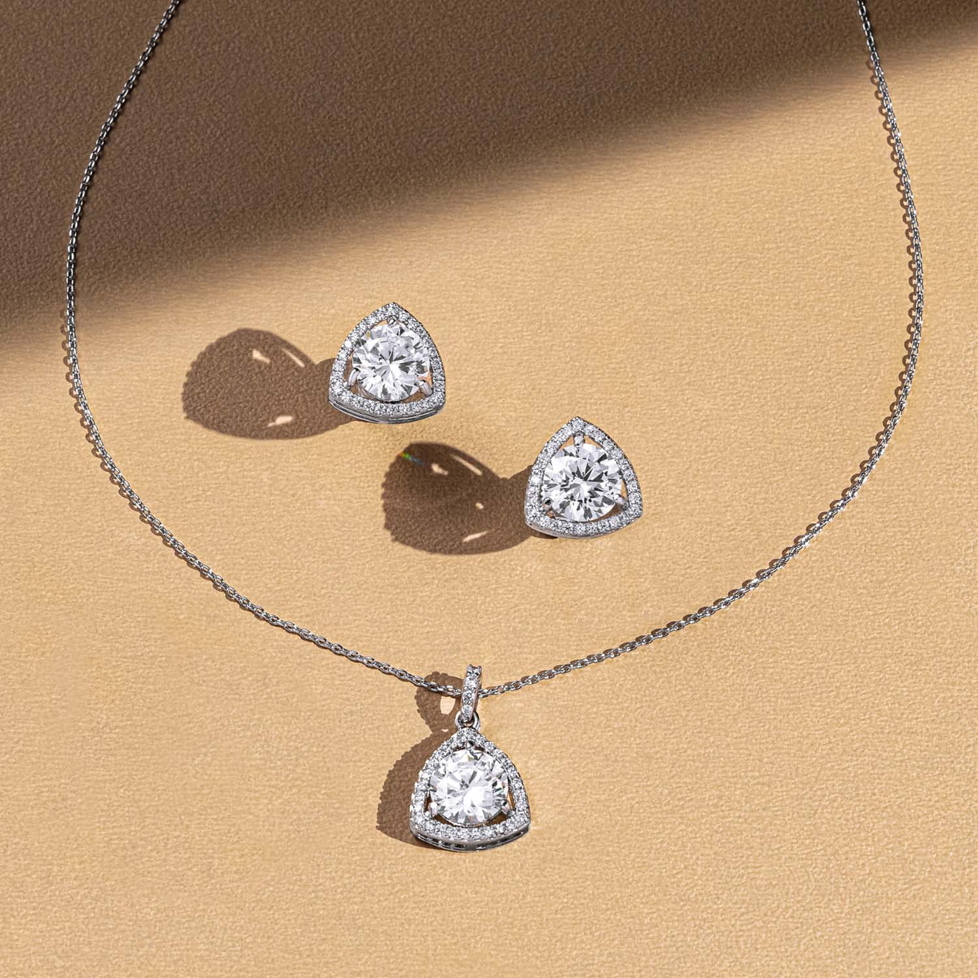 Eternal Triangle Pendant Set