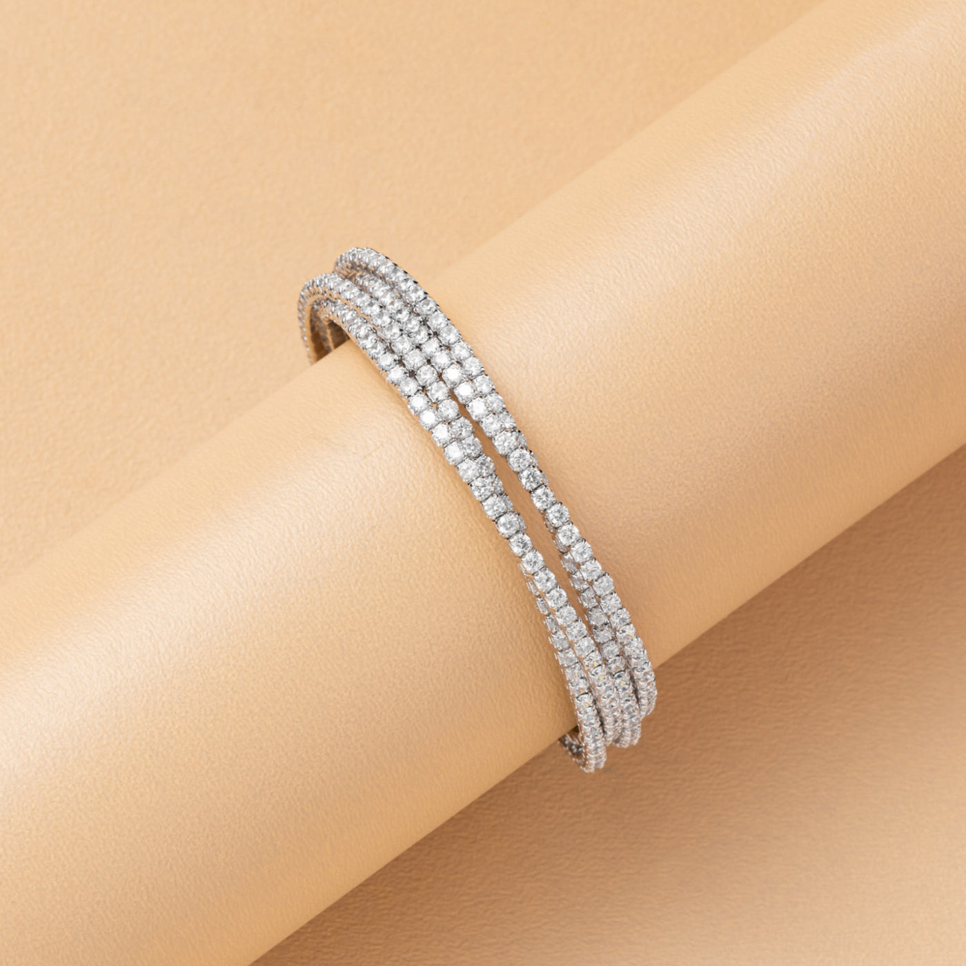 Overlapped Elegant Cuff Bracelet