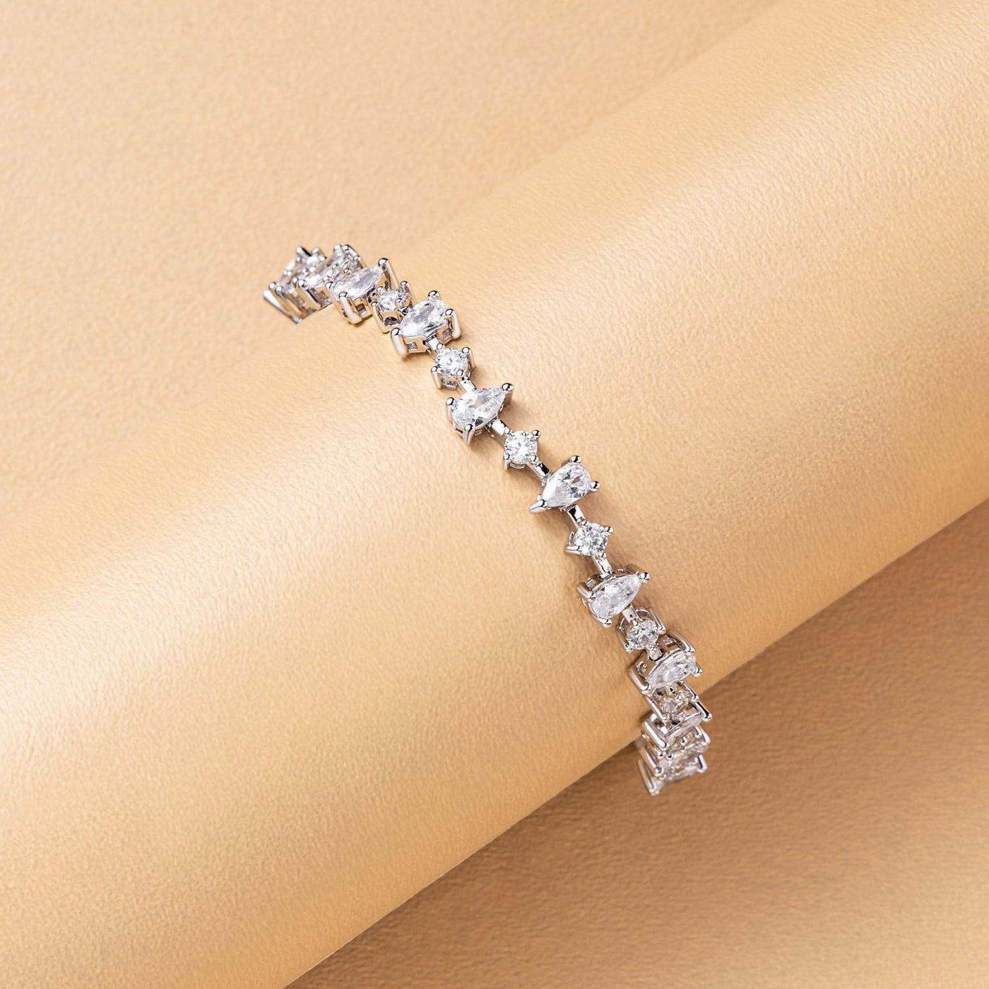 Marquise Solitaire Tennis Bracelet