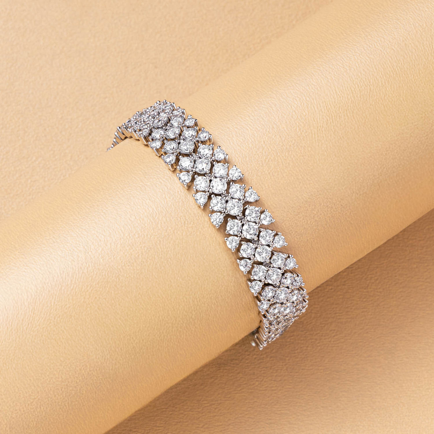Mesh Statement Tennis Bracelet