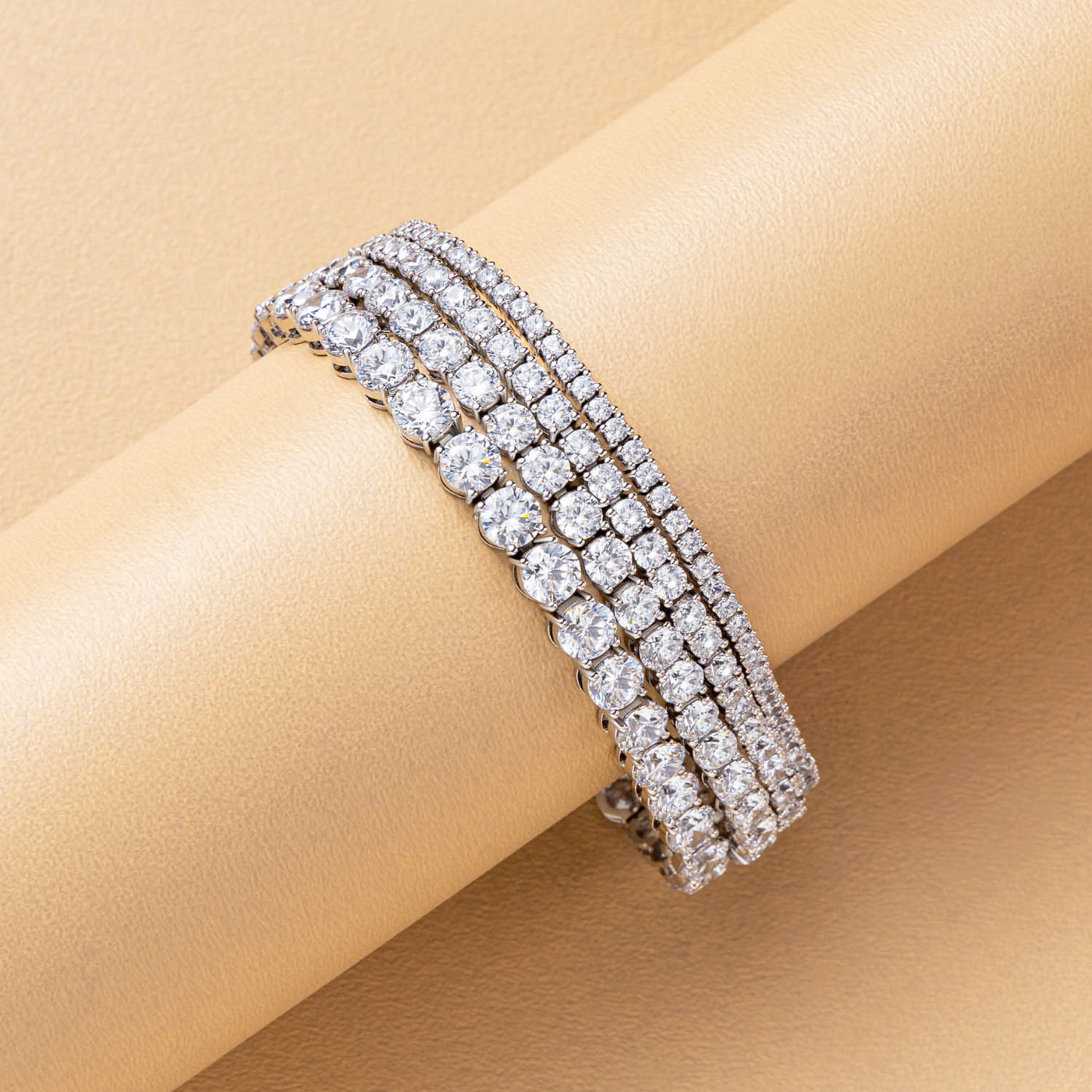 Classic Multi-Solitaire Tennis Bracelet