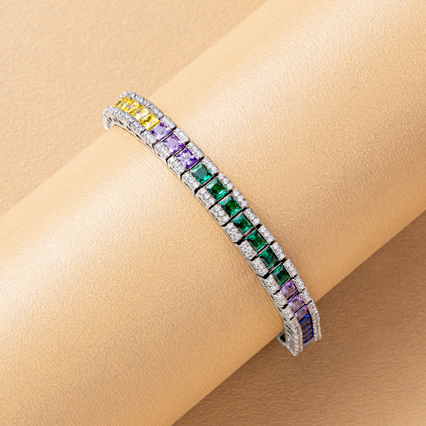 Rainbow Tennis Bracelet